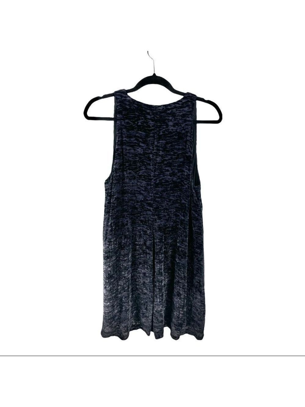 ** Wilfred Jesse Burnout Crushed Velvet On Silk Swing Dress Size S in Midnight - Picture 4 of 7